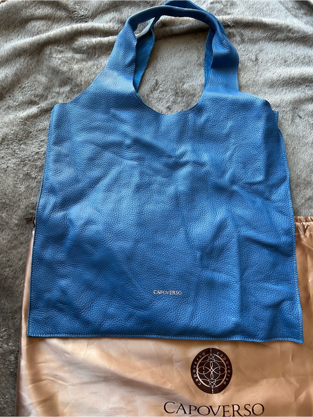 Italian Leather CapoVerso unstructured tote bag NWOT